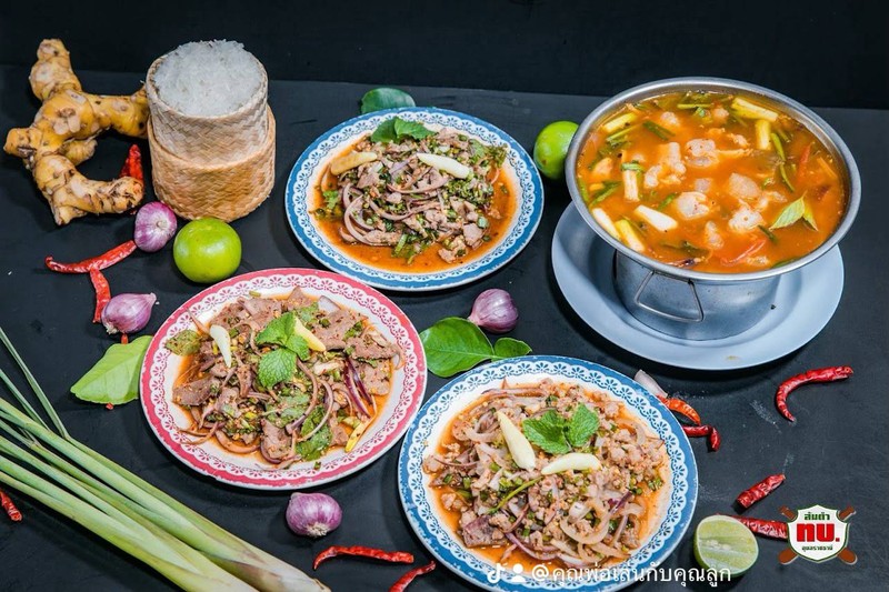 ตับหวาน ลาบหมู ลาบเป็ด