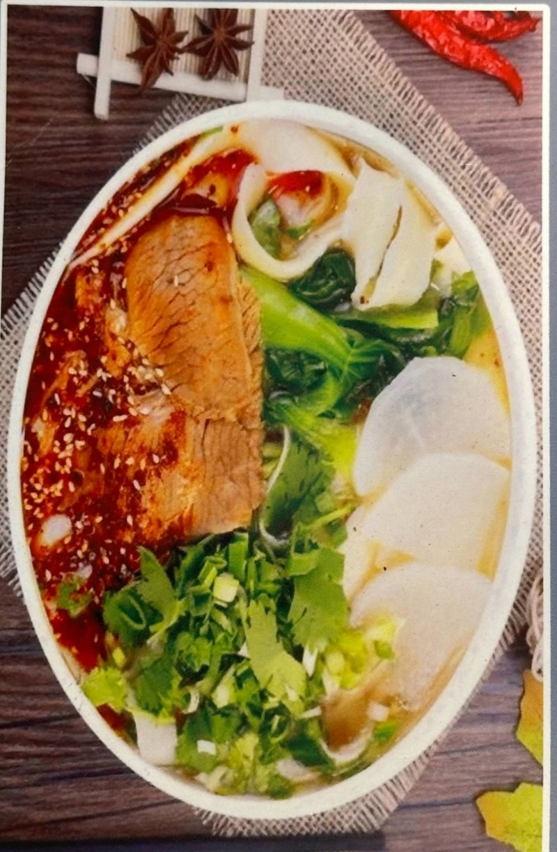 Signature knife cut noodles