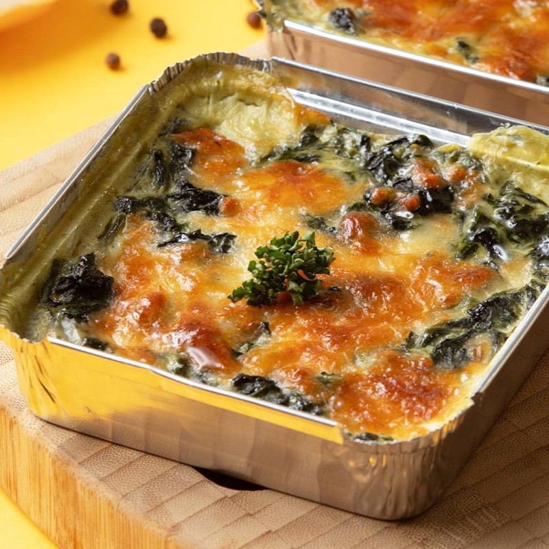 ผักโขมอบชีส (1)