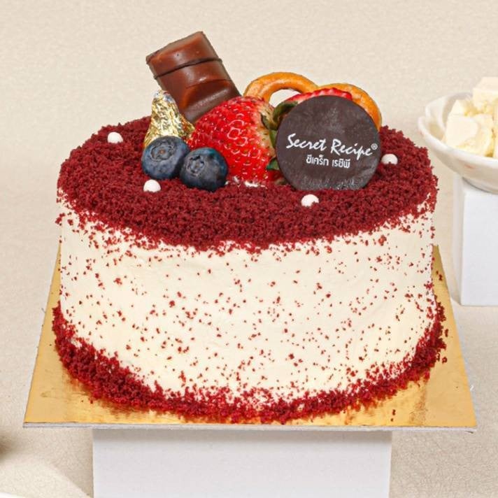 Red Velvet cake 0.5 ปอนด์ (เรดเวลเวทเค้ก) (1)