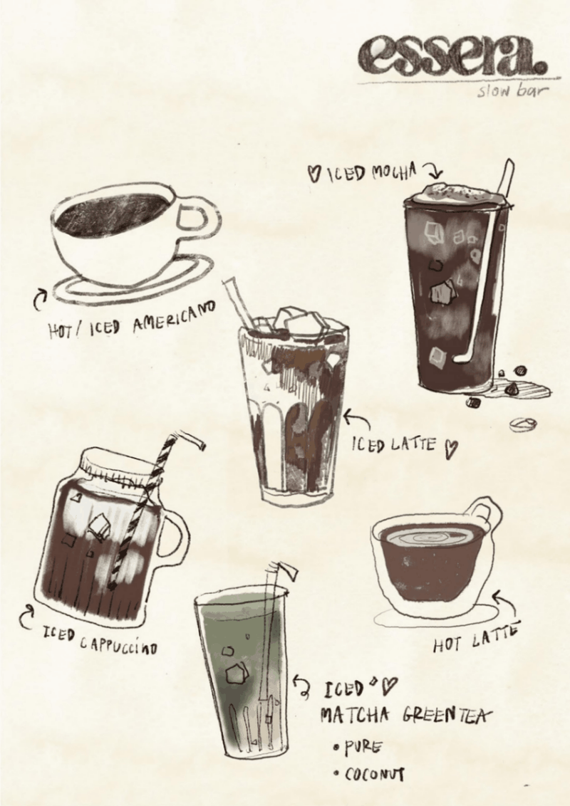 ลาเต้ร้อน