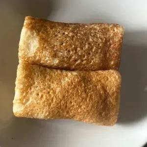 Блины с торгам แพนเค้กไส้คอตเทตชีส