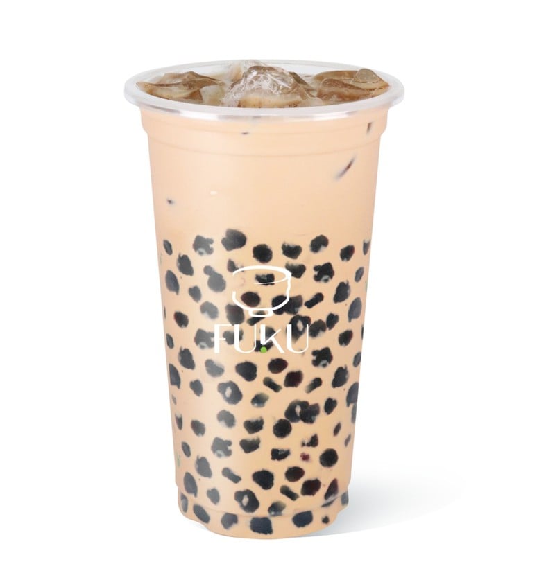 ชานมใส่ไข่มุกบราวน์ชูการ์ 4 ช็อต