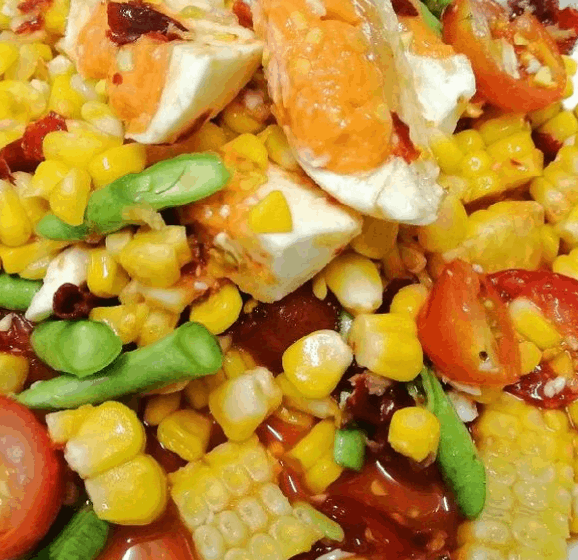 ตำข้าวโพดไข่เค็ม