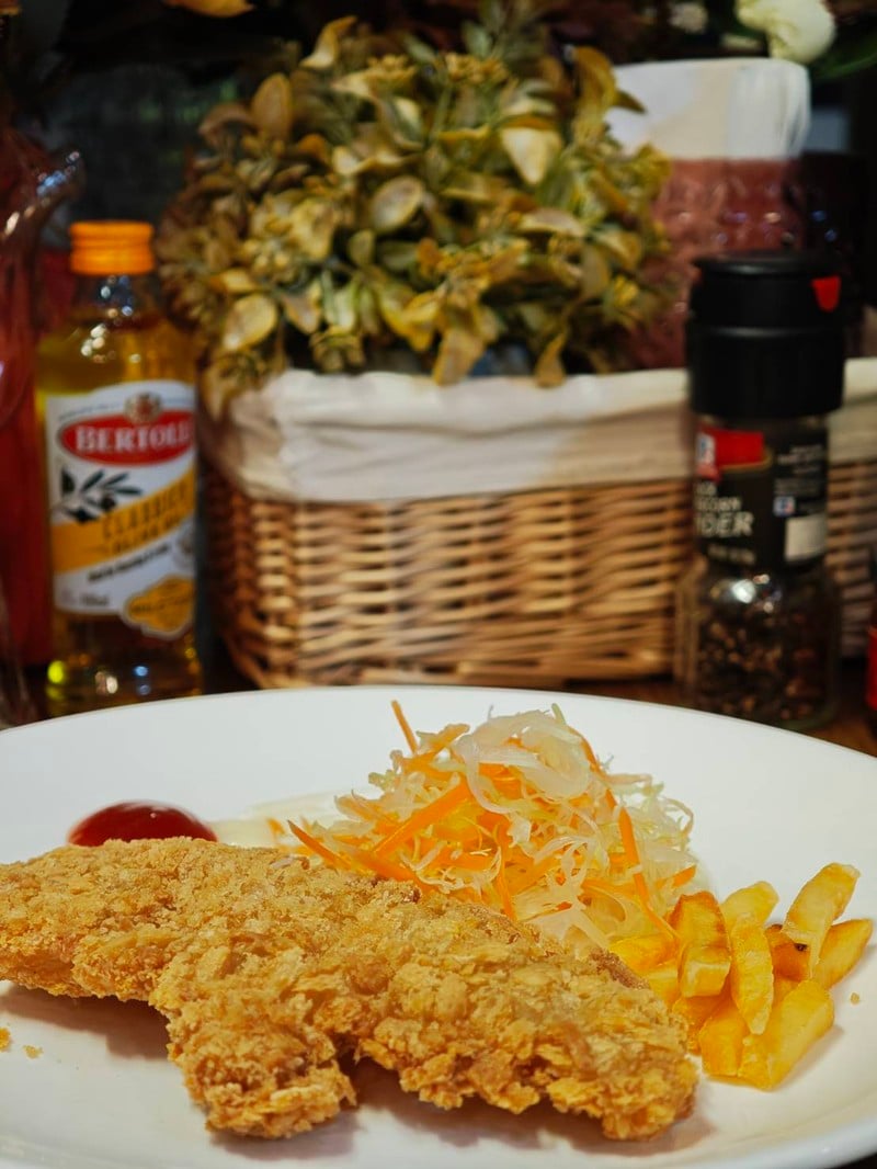 สเต็กไก่ทอด