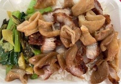 ข้าวหมูกรอบเพิ่มไส้