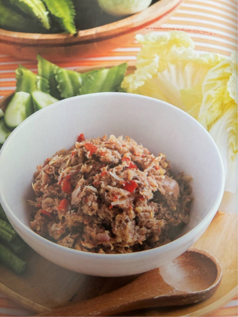 น้ำพริกปลาทู +ผักสด( ตามฤดูกาล)