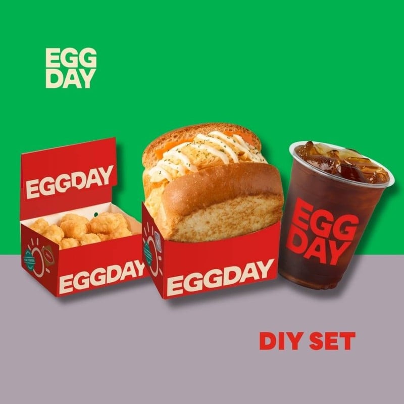 DIY Egg Sandwich + Drink + Side | เลือก แซนวิชไข่ + ดริ้งค์ + ทานเล่น
