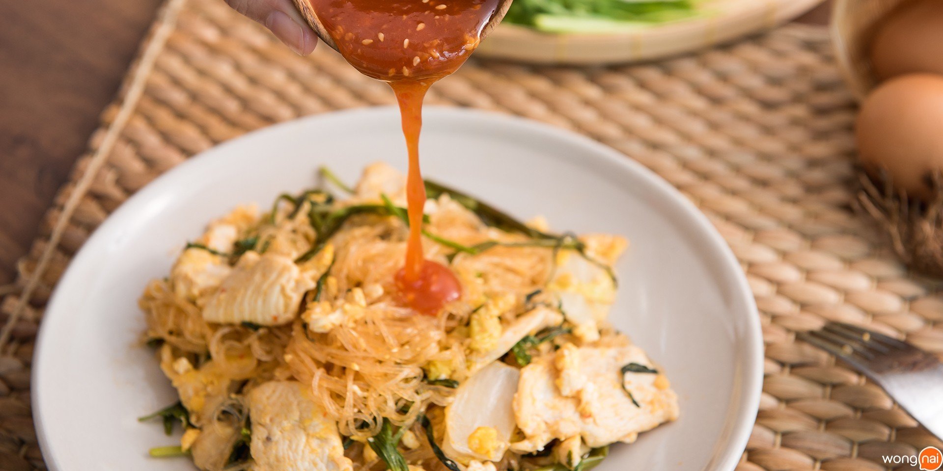 สุกี้แห้งไก่