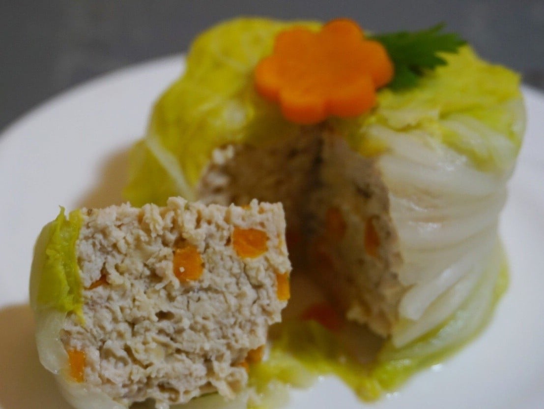 กะหล่ำปลีห่อไก่ สูตรคลีน