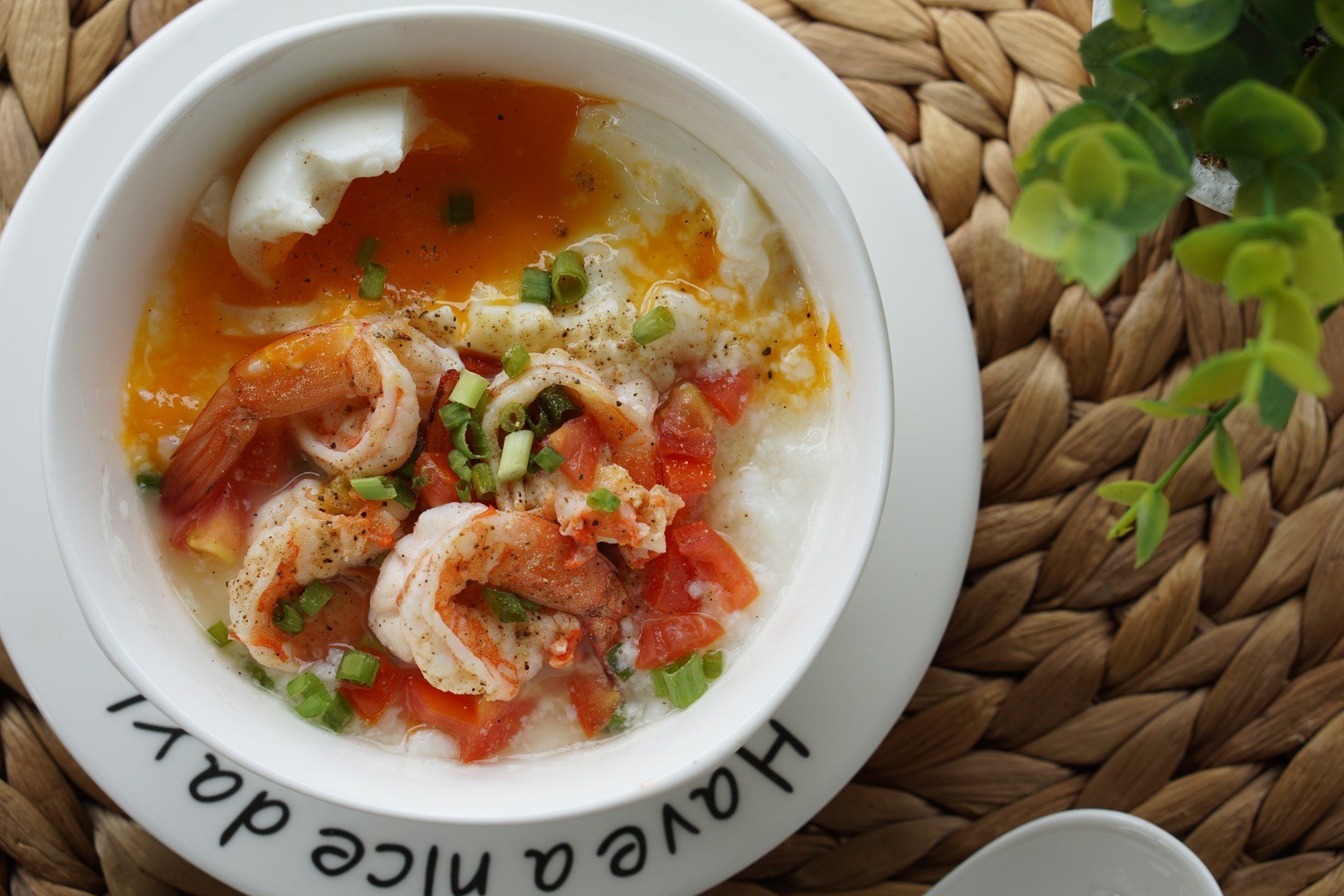 โจ๊กไข่ขาวกุ้งไมโครเวฟ สูตรคลีน