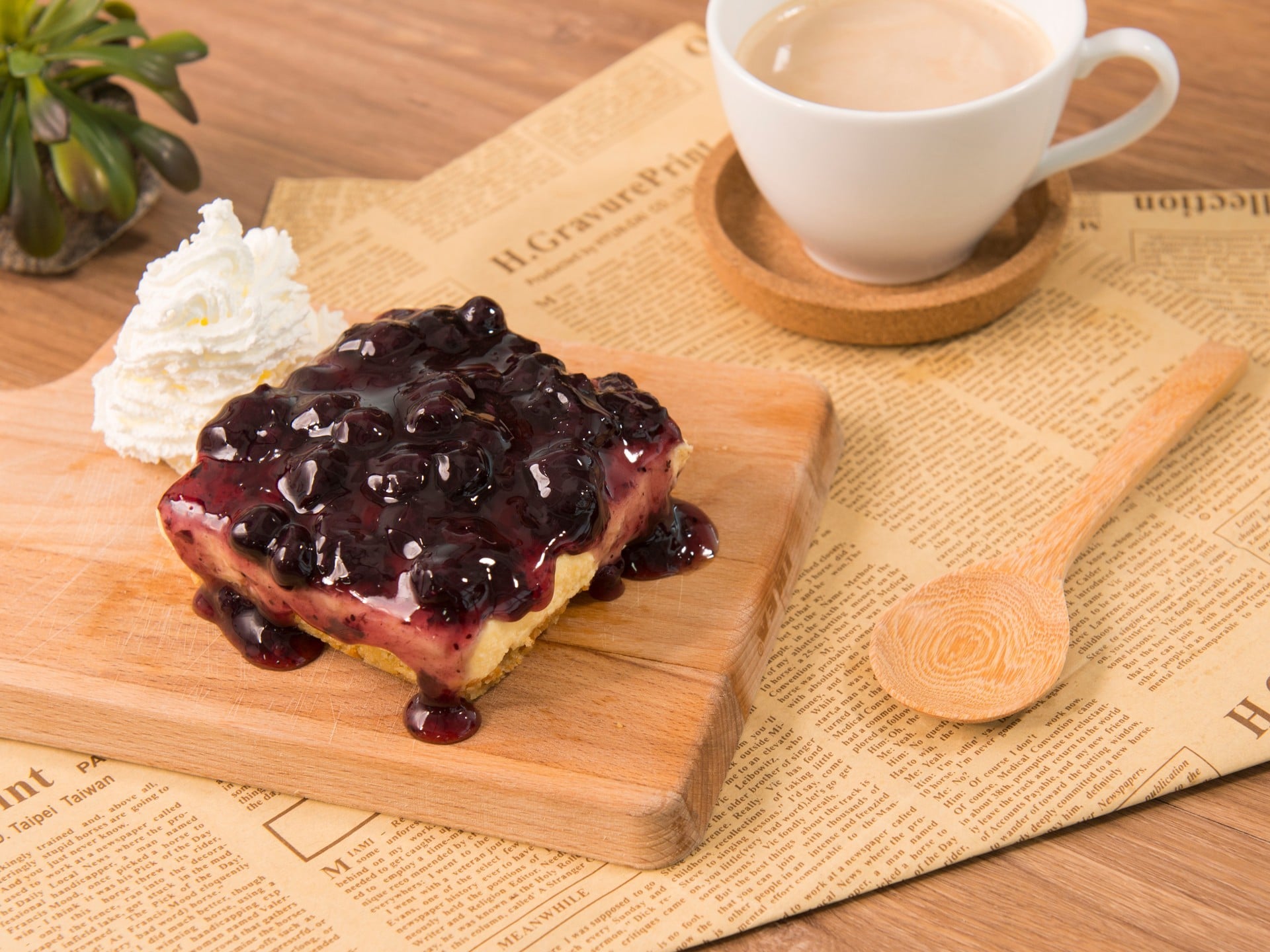 บลูเบอร์รีชีสพาย