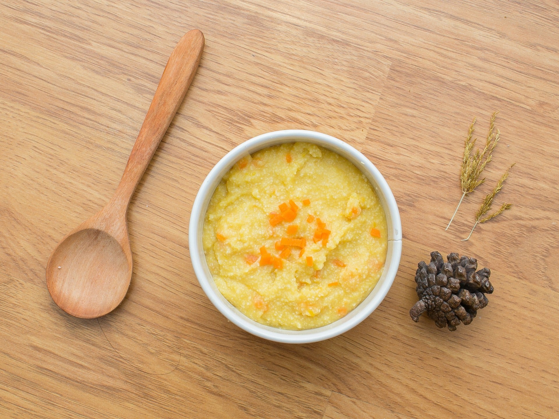 ข้าวบดผักสามสี