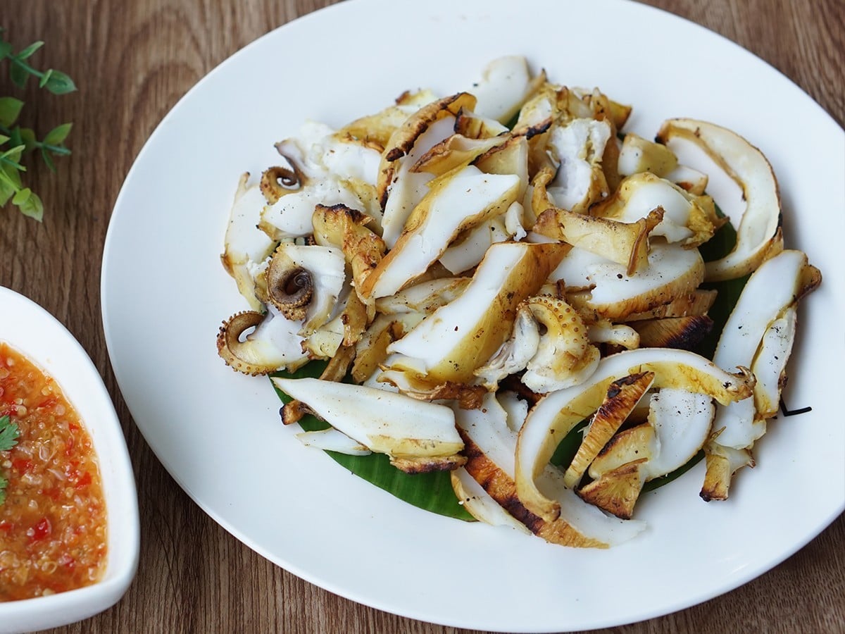 ปลาหมึกย่าง